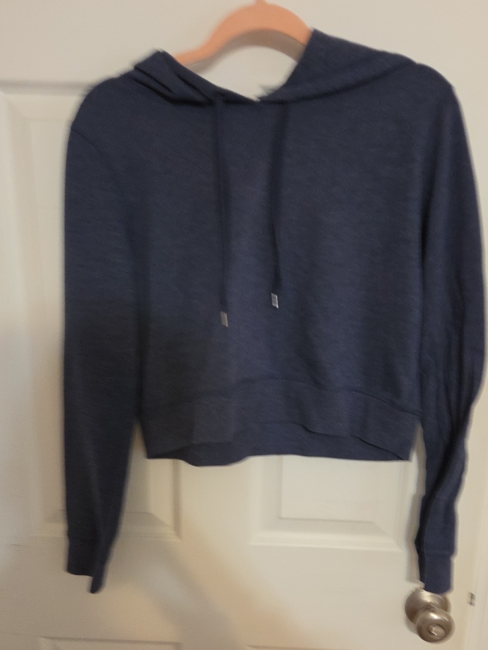 Victoria's Secret Navy Cropped Hoodie
